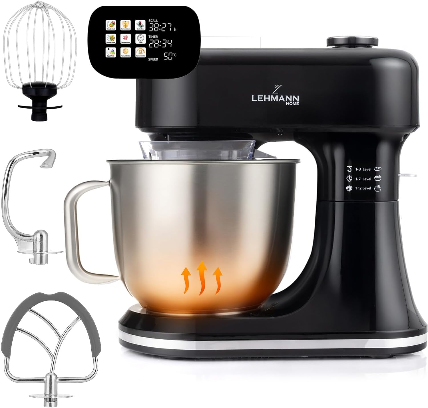 LEHMANN Robot Pâtissier 1500W écran tactile